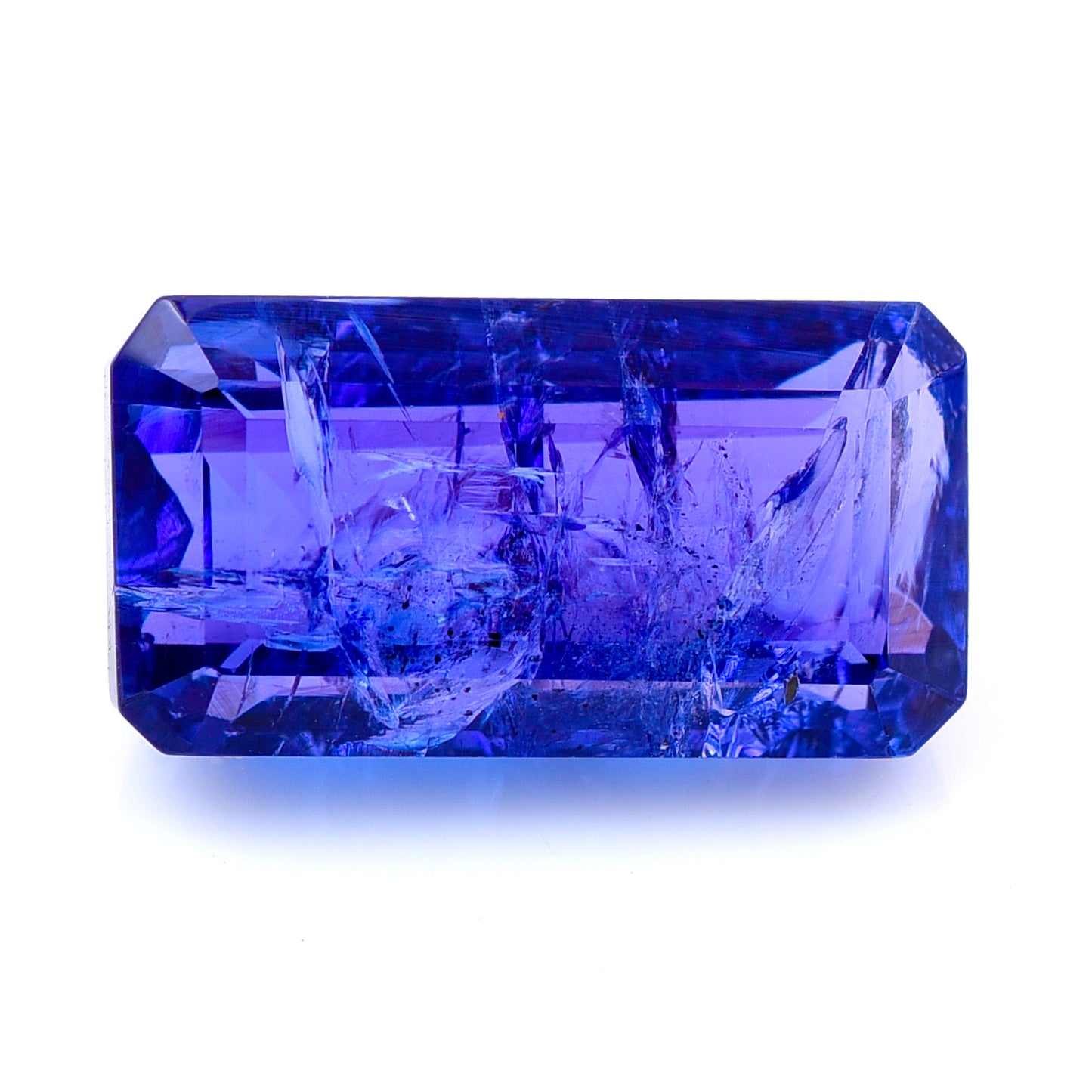 5.68 Natural Zoisite Tanzanite Emerald Cut Gemstone