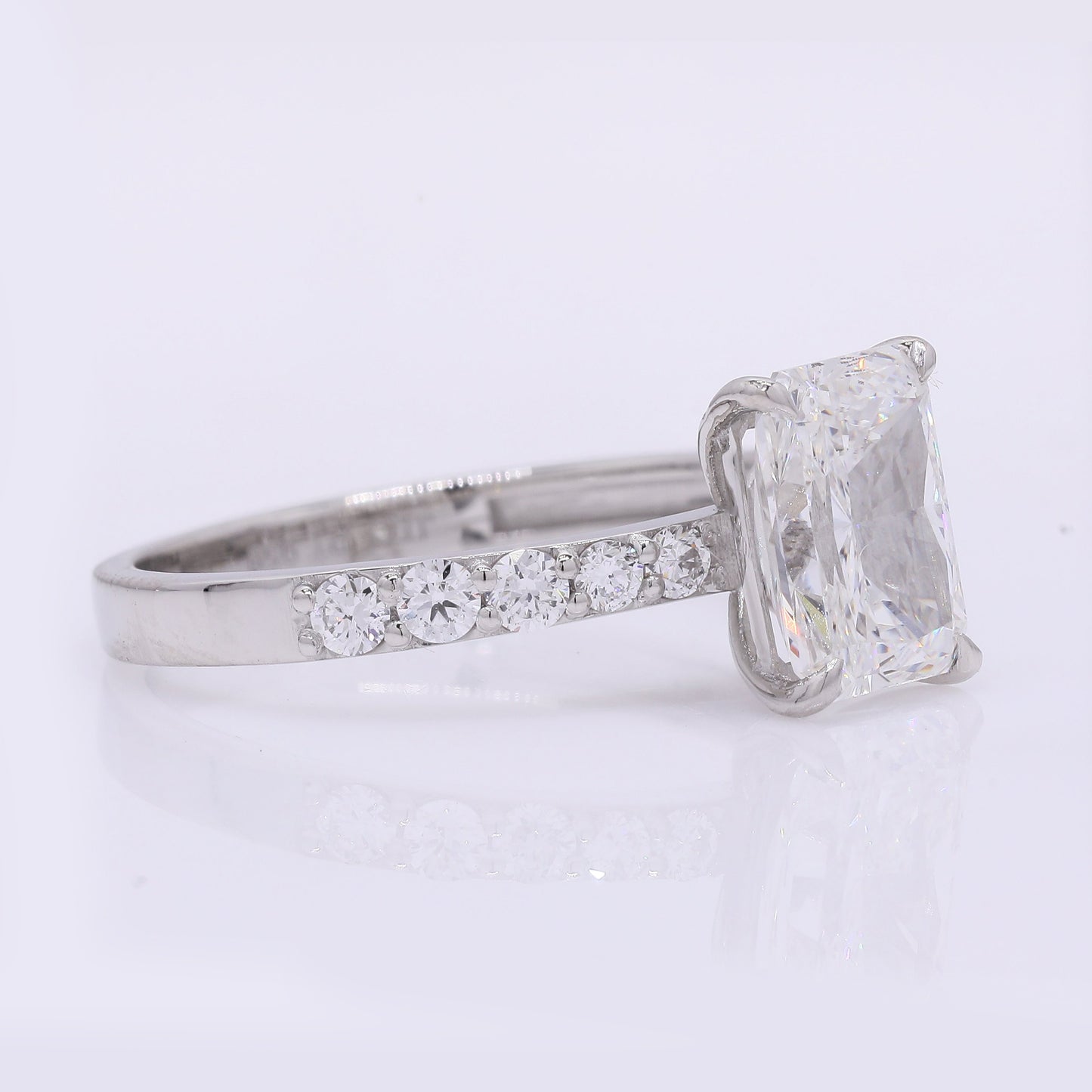2.32 Carats Lab Grown Diamond 950 Platinum Ring