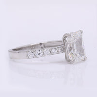 2.32 Carats Lab Grown Diamond 950 Platinum Ring