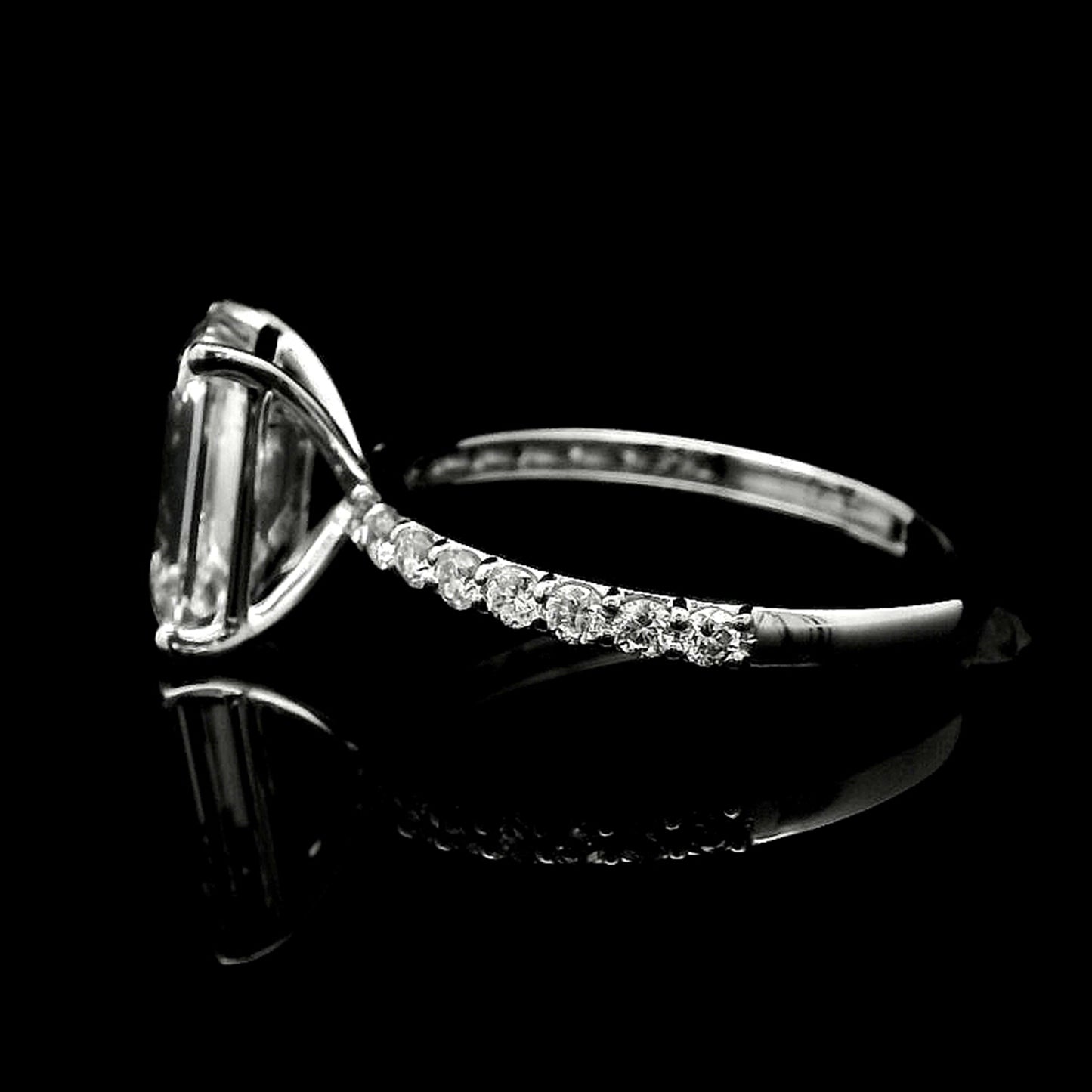 3.24 Carats Lab Grown Diamond 14K Gold Ring