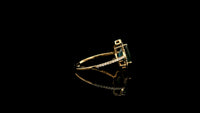 2.19 Ct Oval Natural Sapphire 14K Gold Ring