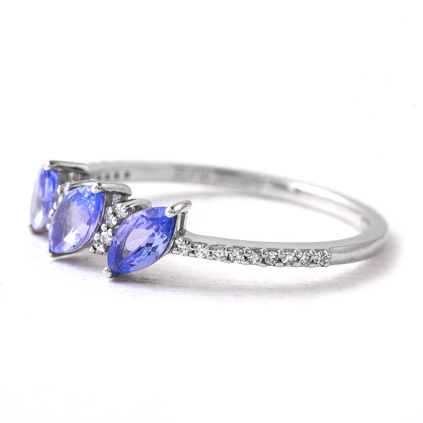 1.63 Ct Marquise Tanzanite 950 Platinum Ring