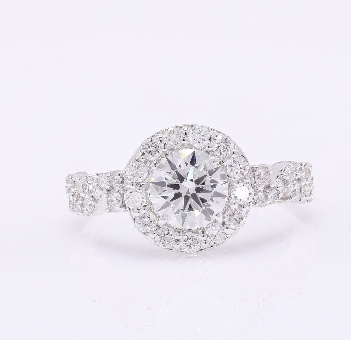 1.99 Carats Lab Grown Diamond 14K Gold Ring