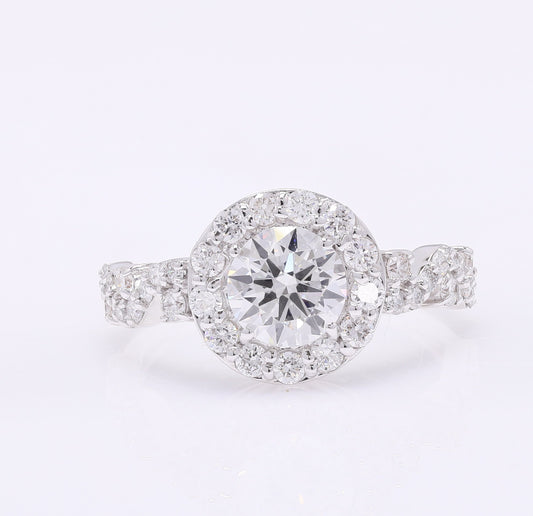 1.99 Carats Lab Grown Diamond 14K Gold Ring