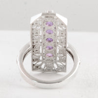 2.43 Ct Round Amethyst 925 Sterling Silver Ring