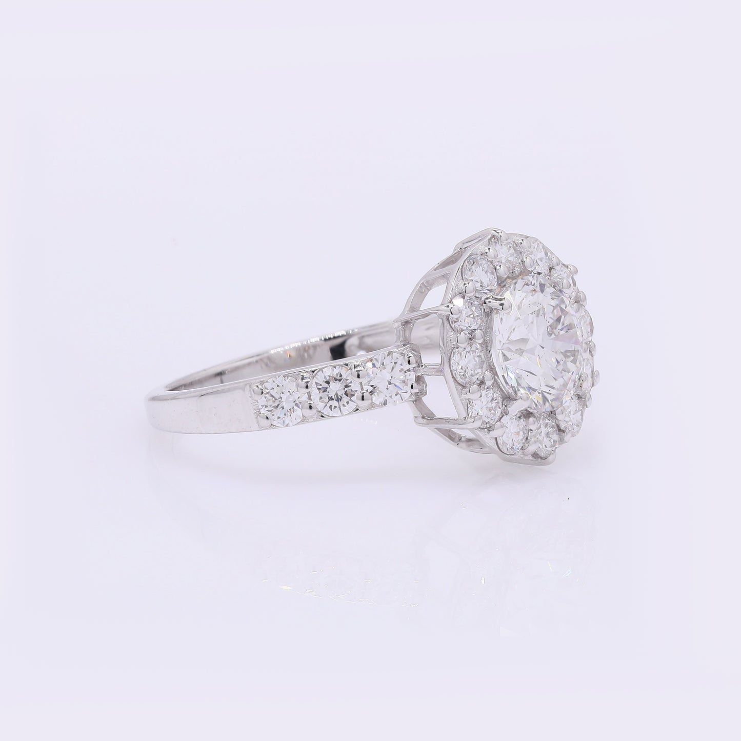 1.98 Carats Lab Grown Diamond 14K Gold Ring