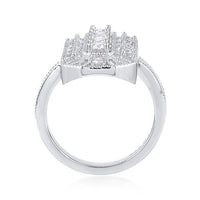 1.75 ct. Moissanite Round Sterling Silver Women Ring Size 6