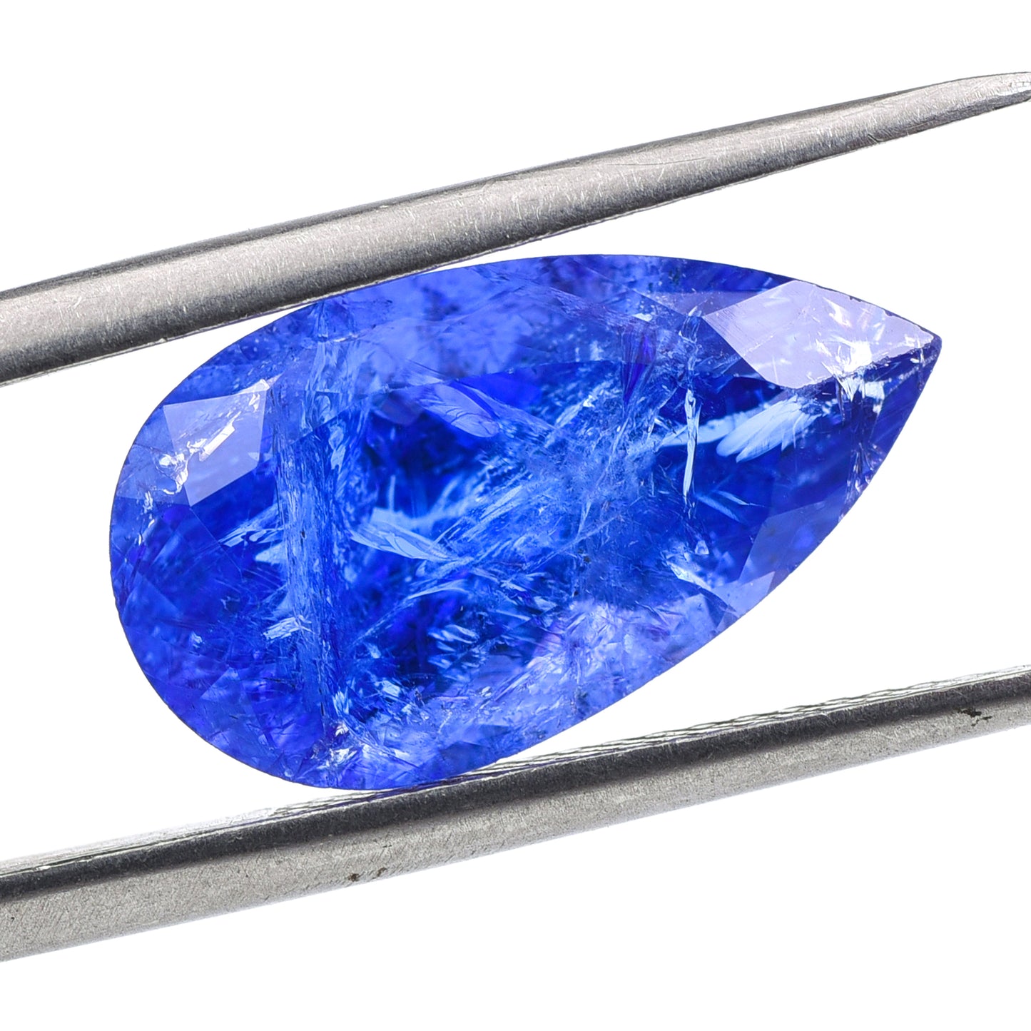 6.39 Natural Zoisite Tanzanite Pear Mixed Cut Gemstone