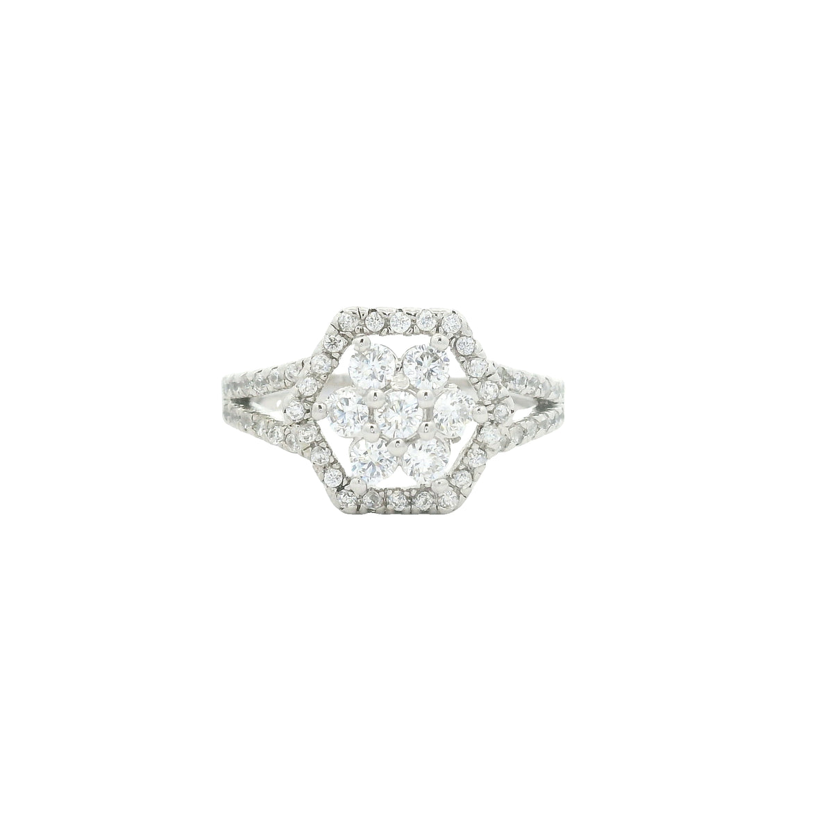 4.22 Ct Cubic Zirconia 925 Sterling Silver Ring