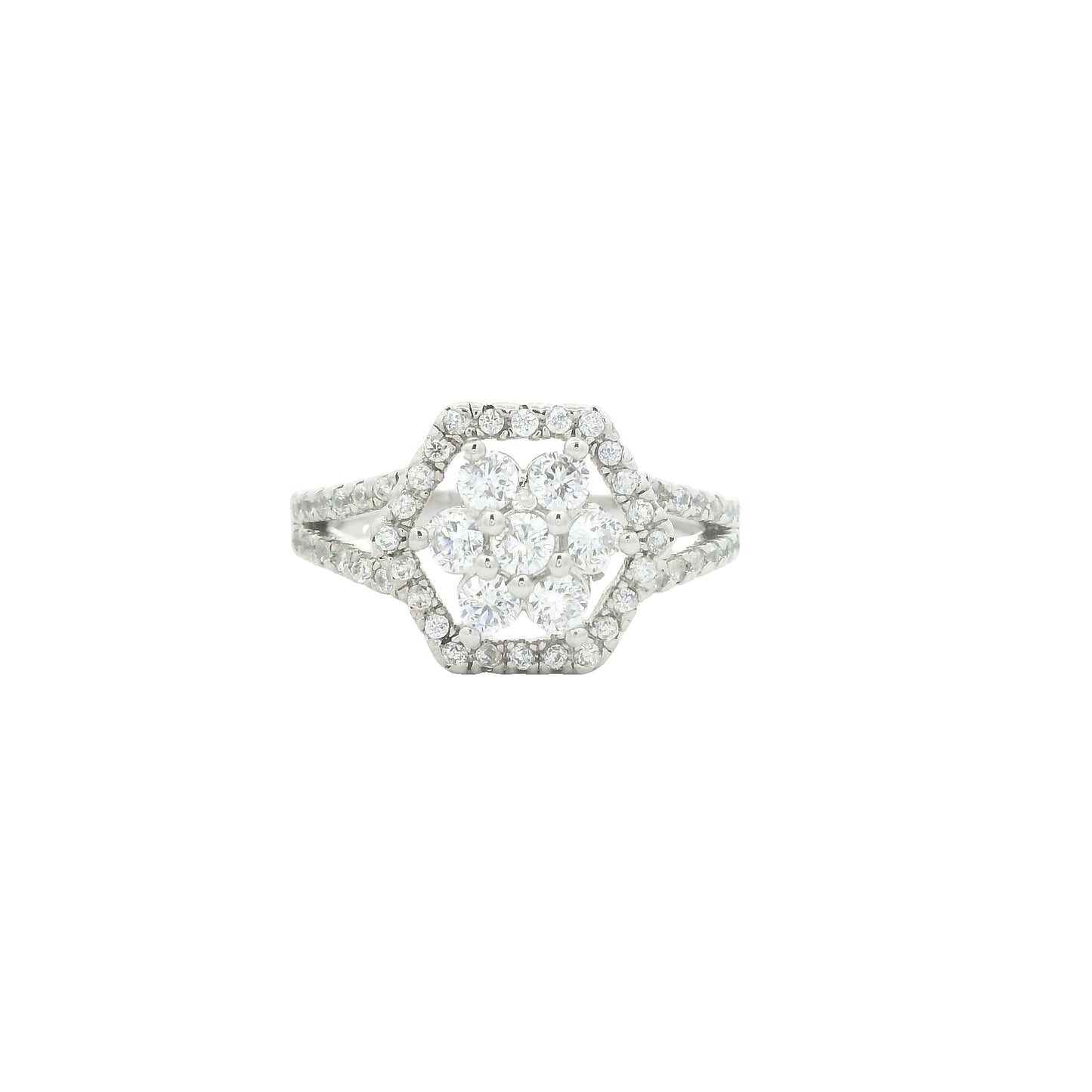 4.22 Ct Cubic Zirconia 925 Sterling Silver Ring