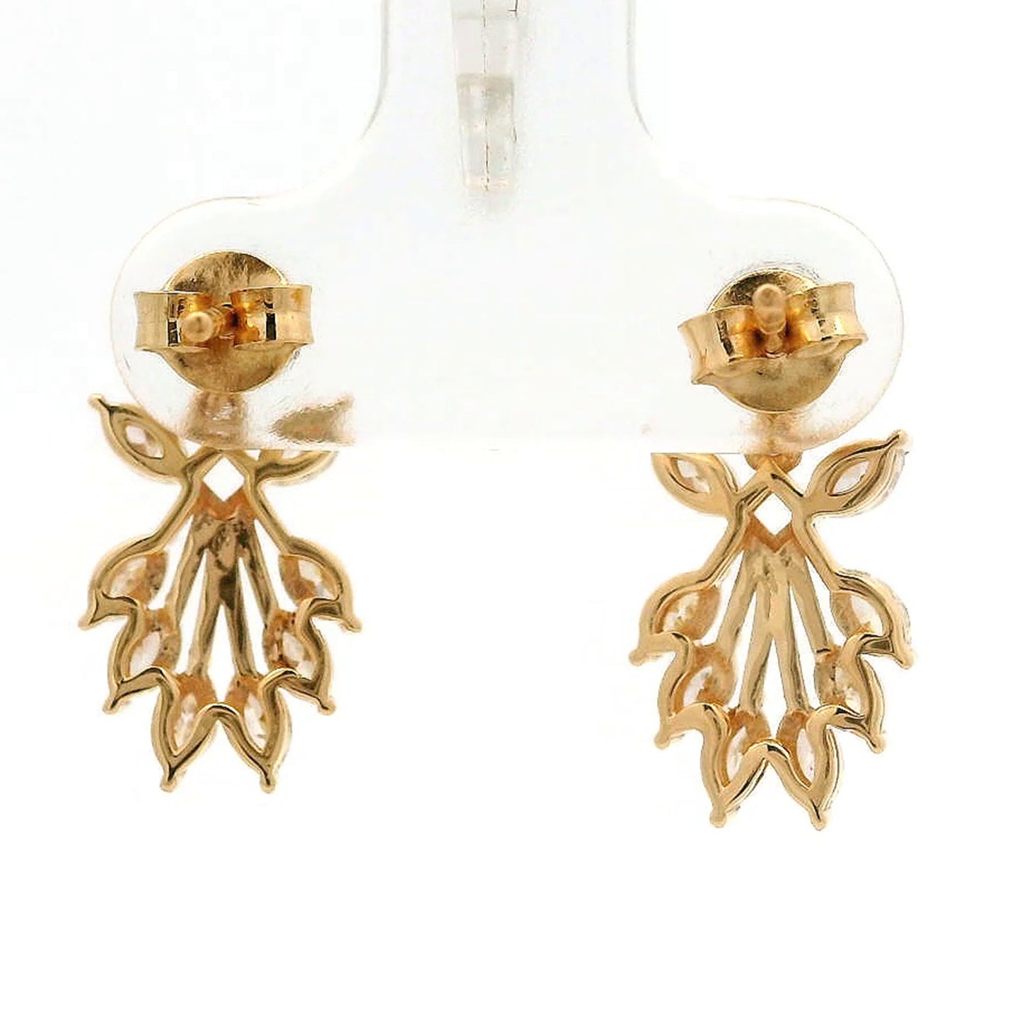 1.06 Ct Marquise Diamond 14K Gold Earrings
