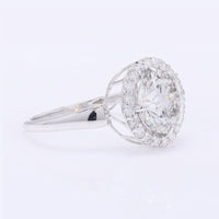 3.19 Carats Lab Grown Diamond 14K Gold Ring