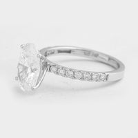 2.85 Carats Lab Grown Diamond 14K Gold Ring
