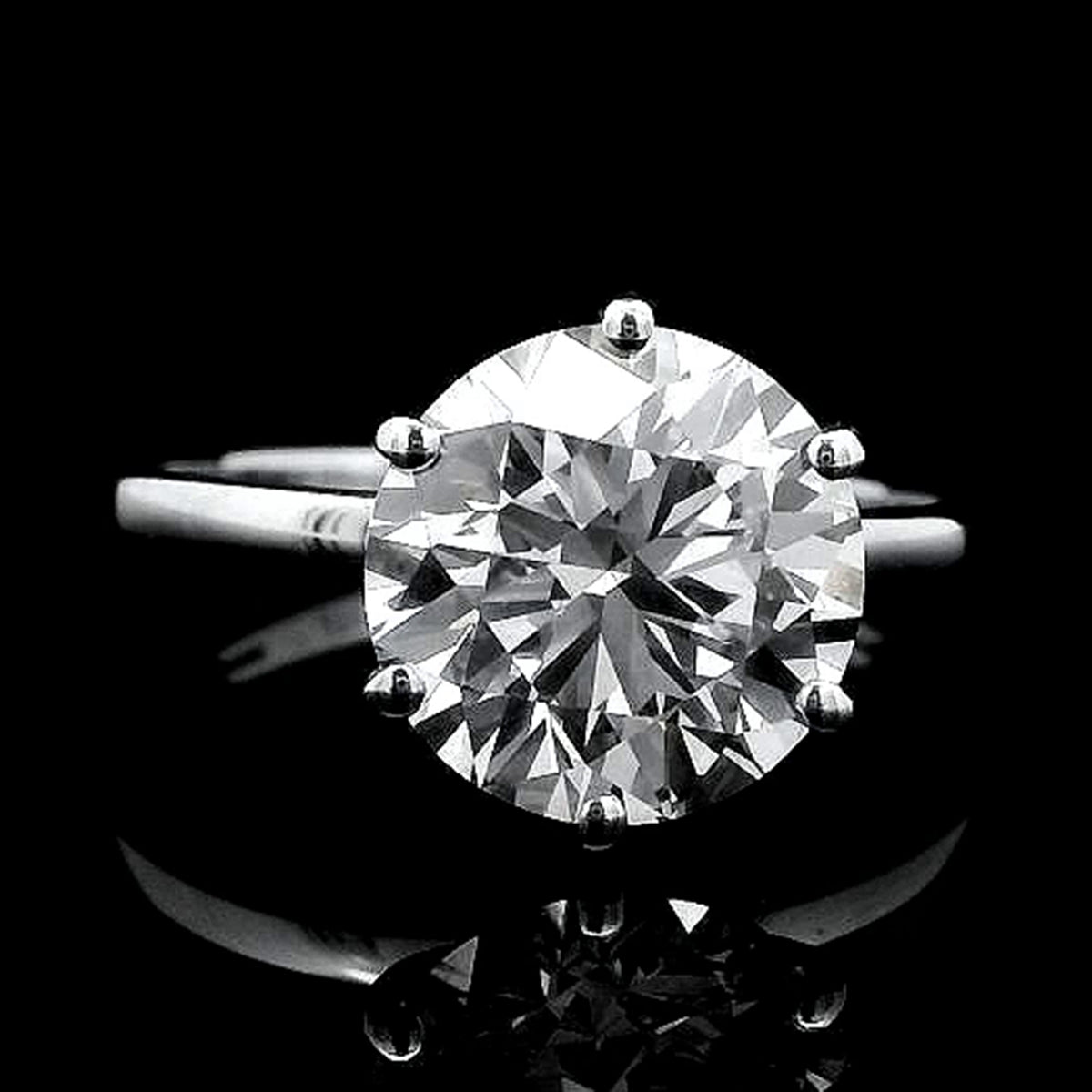 3.04 Carats Lab Grown Diamond 14K Gold Ring