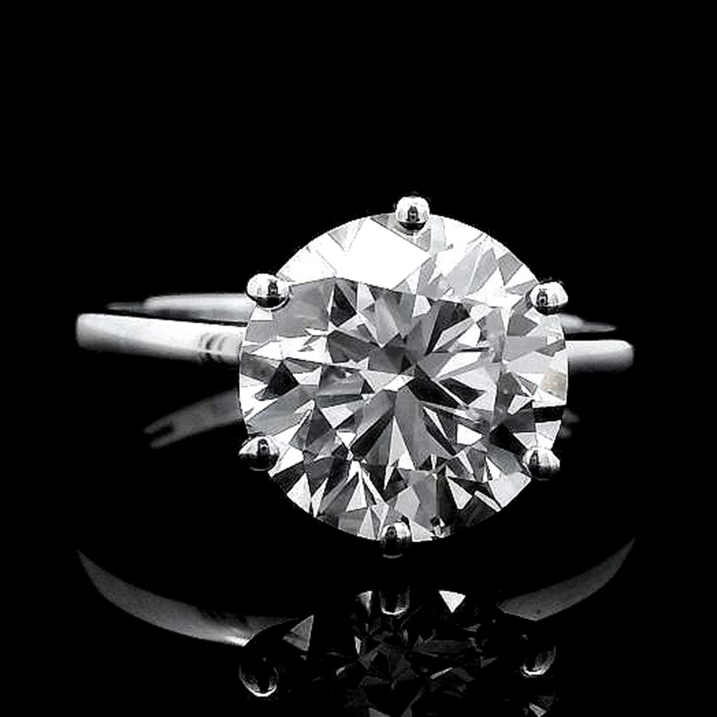 3.04 Carats Lab Grown Diamond 14K Gold Ring