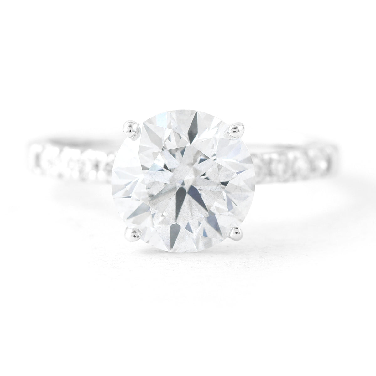 2.81 Carats Lab Grown Diamond 14K Gold Ring