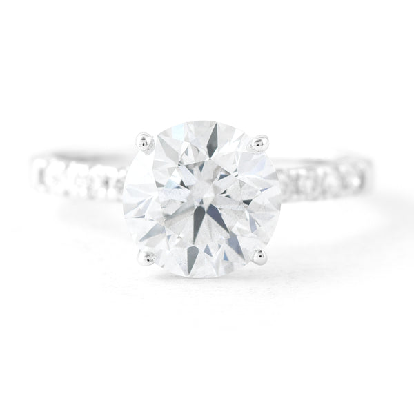 2.81 Carats Lab Grown Diamond 14K Gold Ring