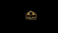 2.04 Ct Oval Natural Sapphire 14K Gold Ring