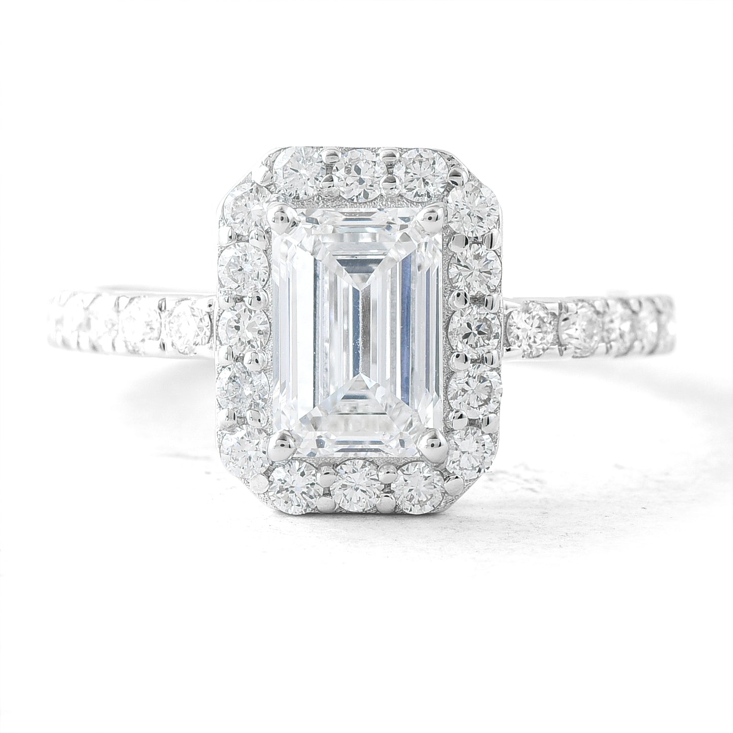2.13 Carats Lab Grown Diamond 14K Gold Ring