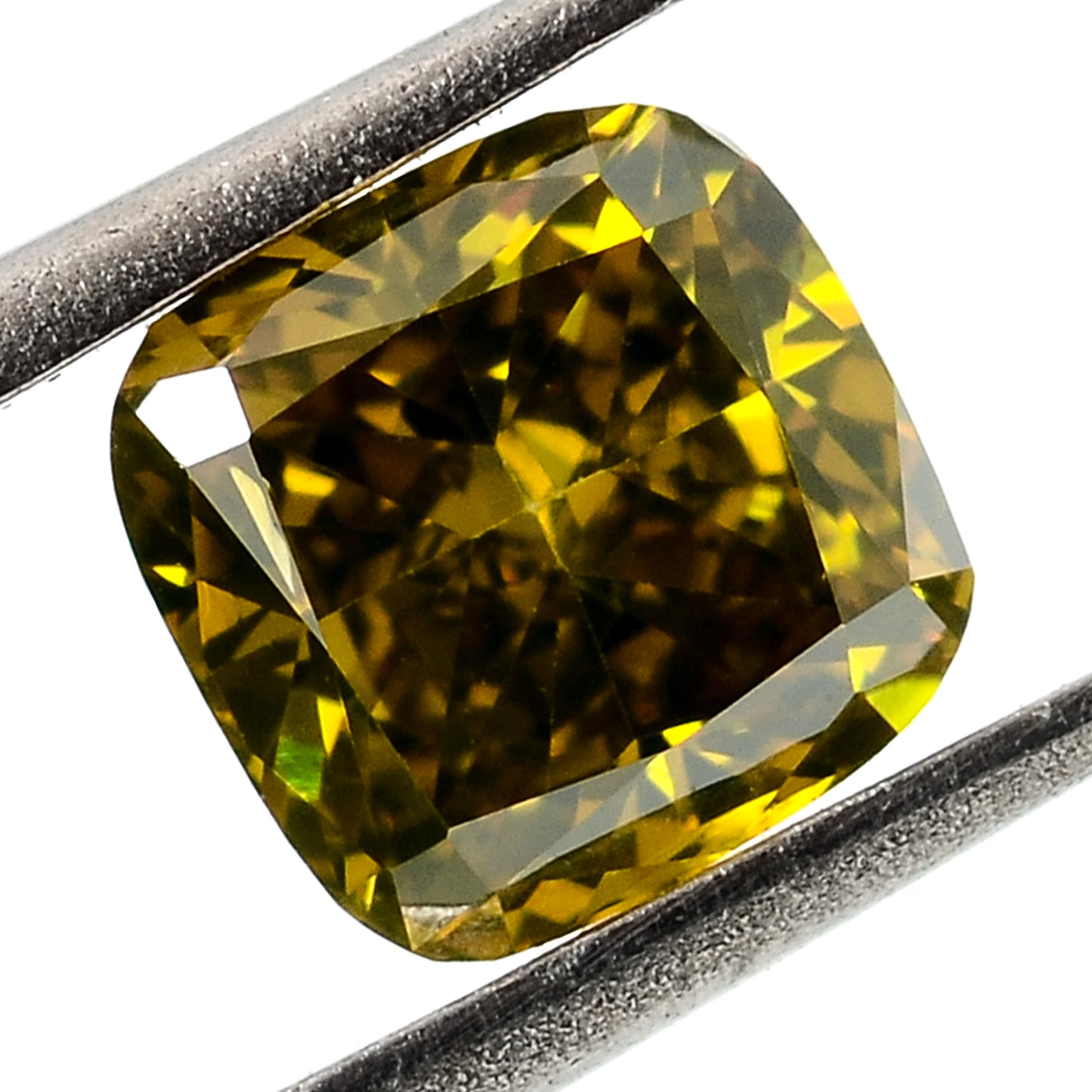 0.49 Carat Yellow Diamond Cushion Loose Gemstone