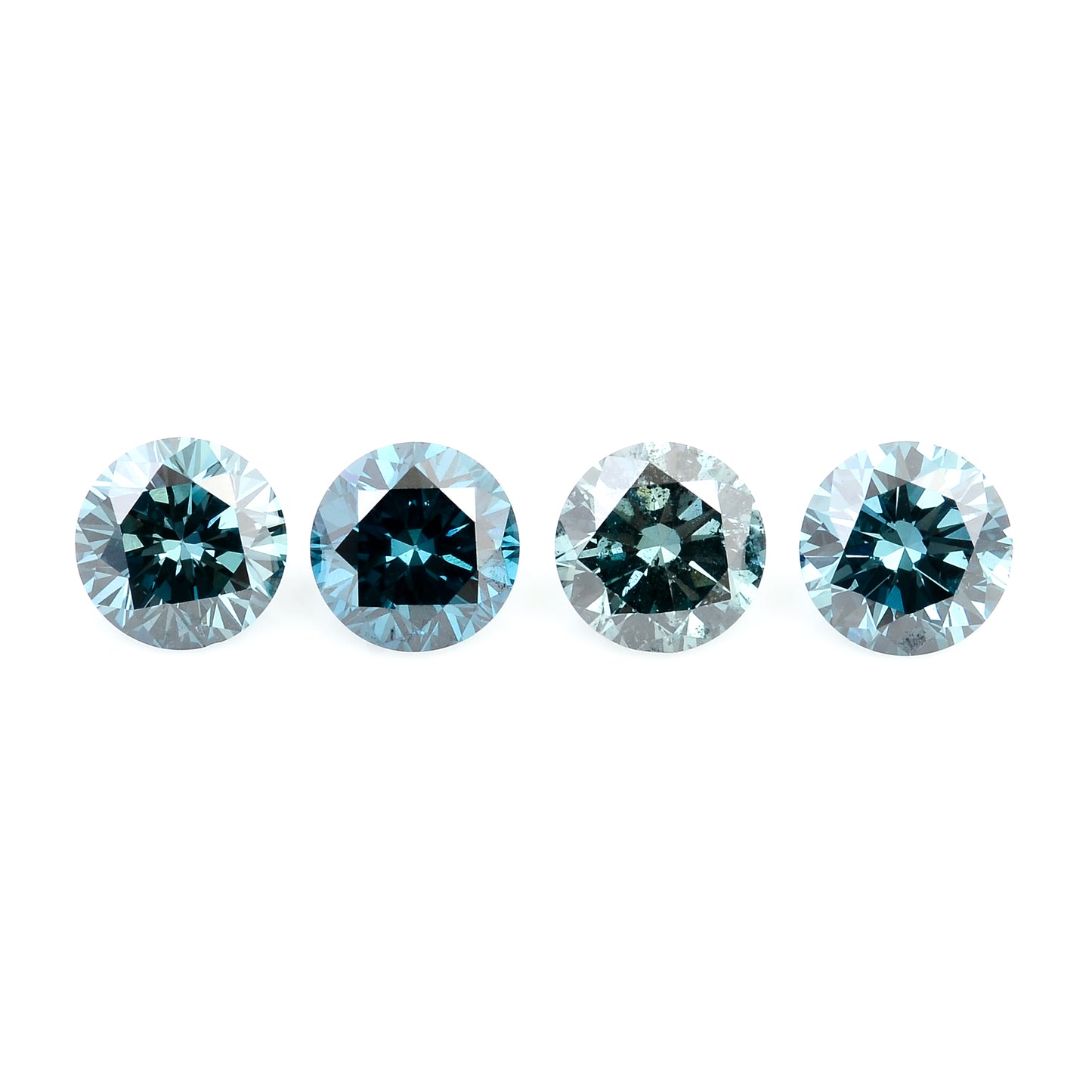 0.70 Blue Diamond Round Loose Gemstone