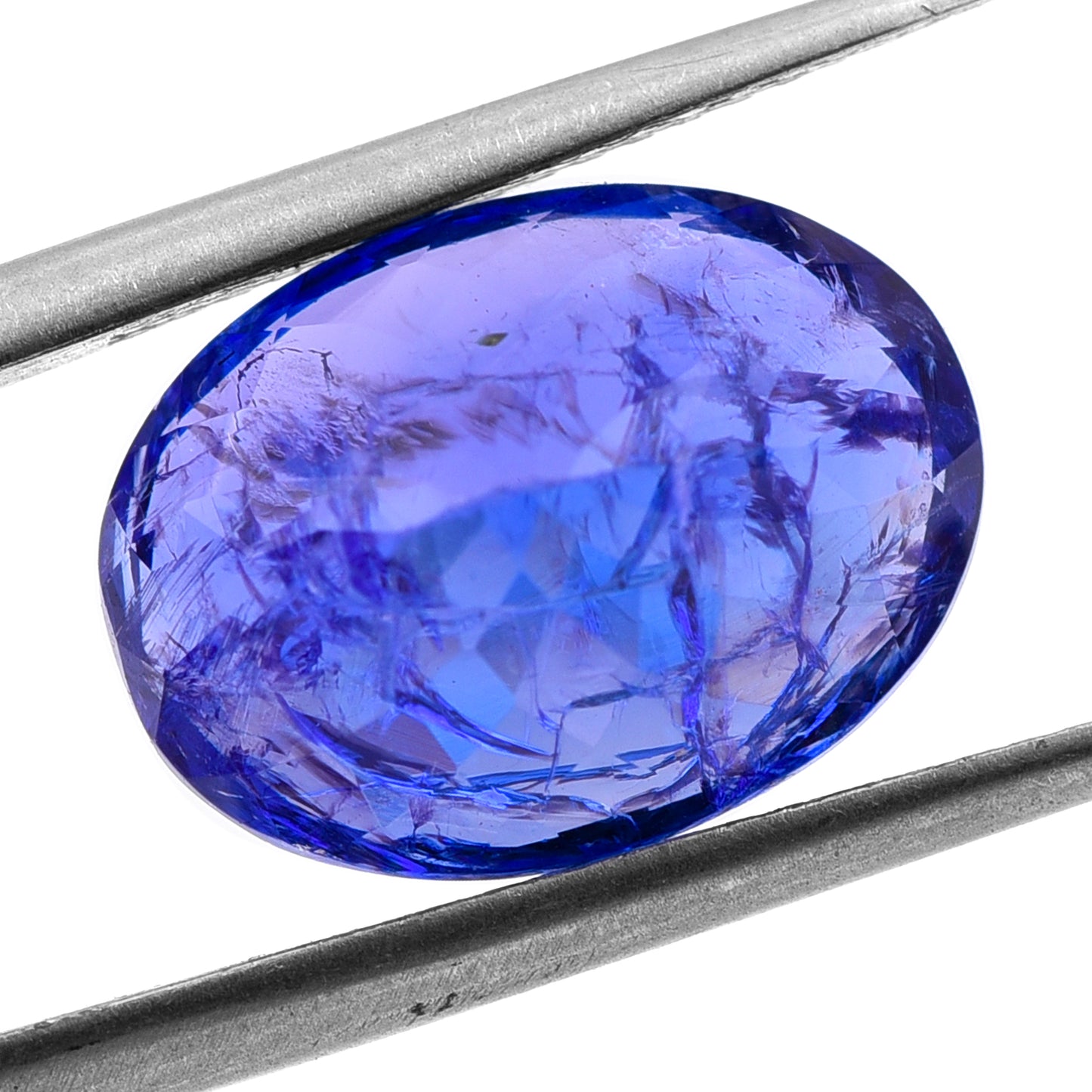 7.8 Natural Zoisite Tanzanite Oval Mixed Cut Gemstone