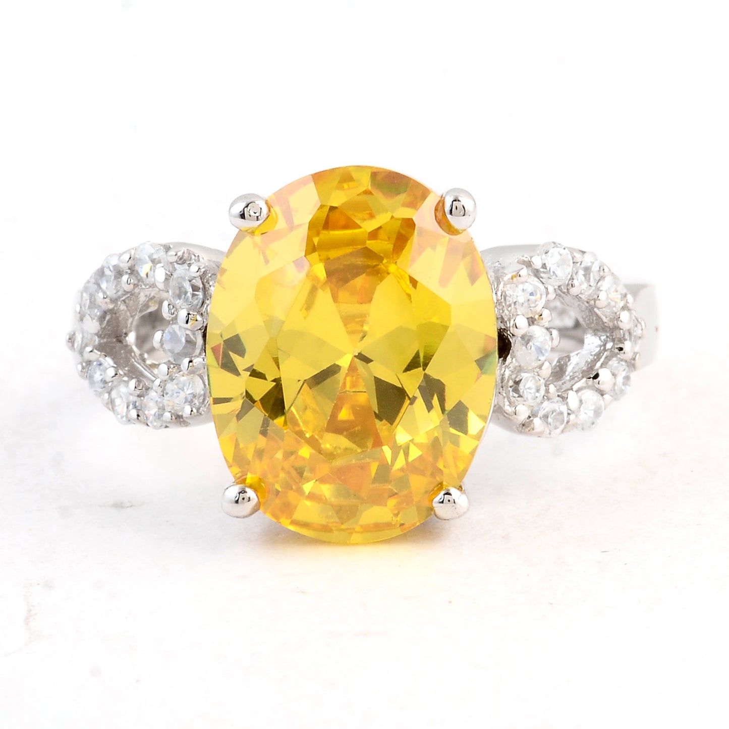 10.16 Ct Cubic Zirconia 925 Sterling Silver Ring