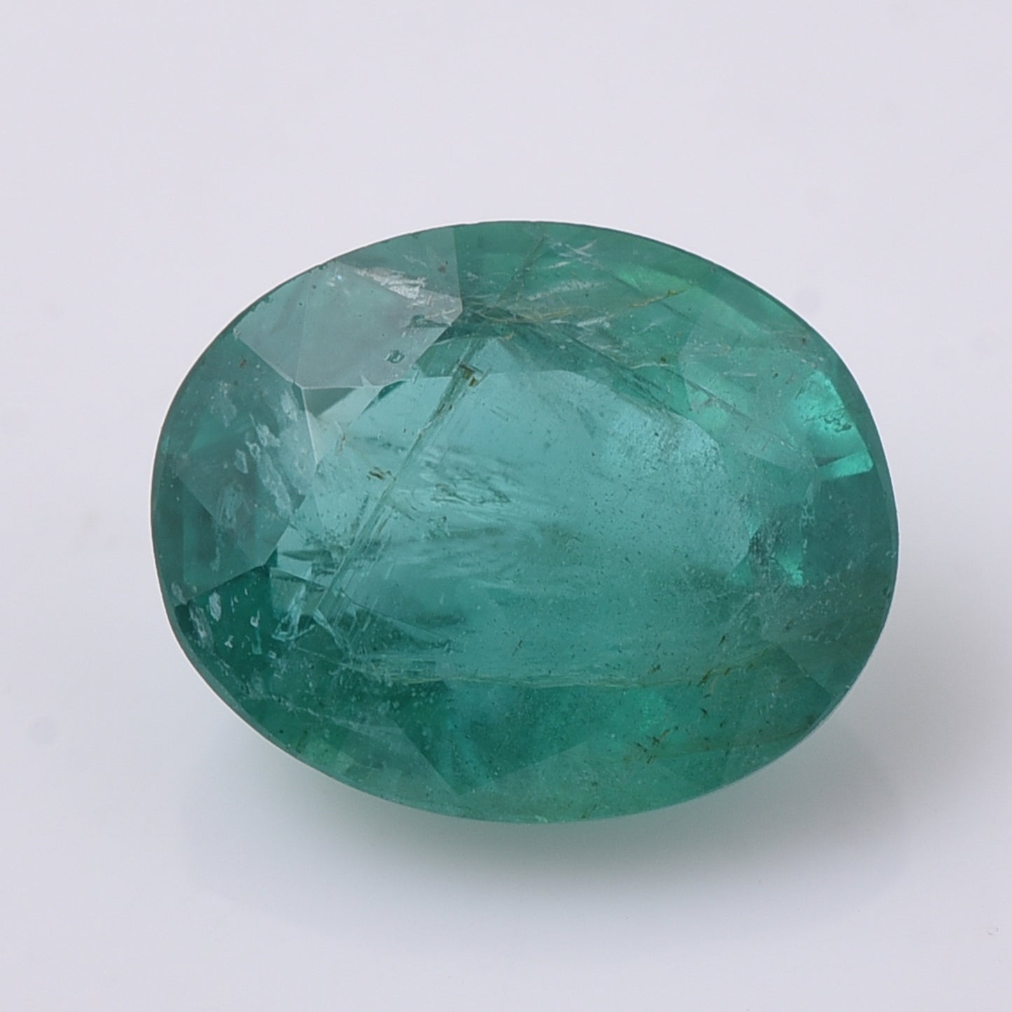 2.62 Natural Beryl Emerald Oval Mixed Cut Gemstone