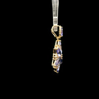 2.27 Ct Marquise Tanzanite 14K Gold Pendant
