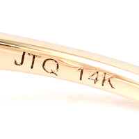 0.74 Ct Round Blue Diamond 14K Gold Ring