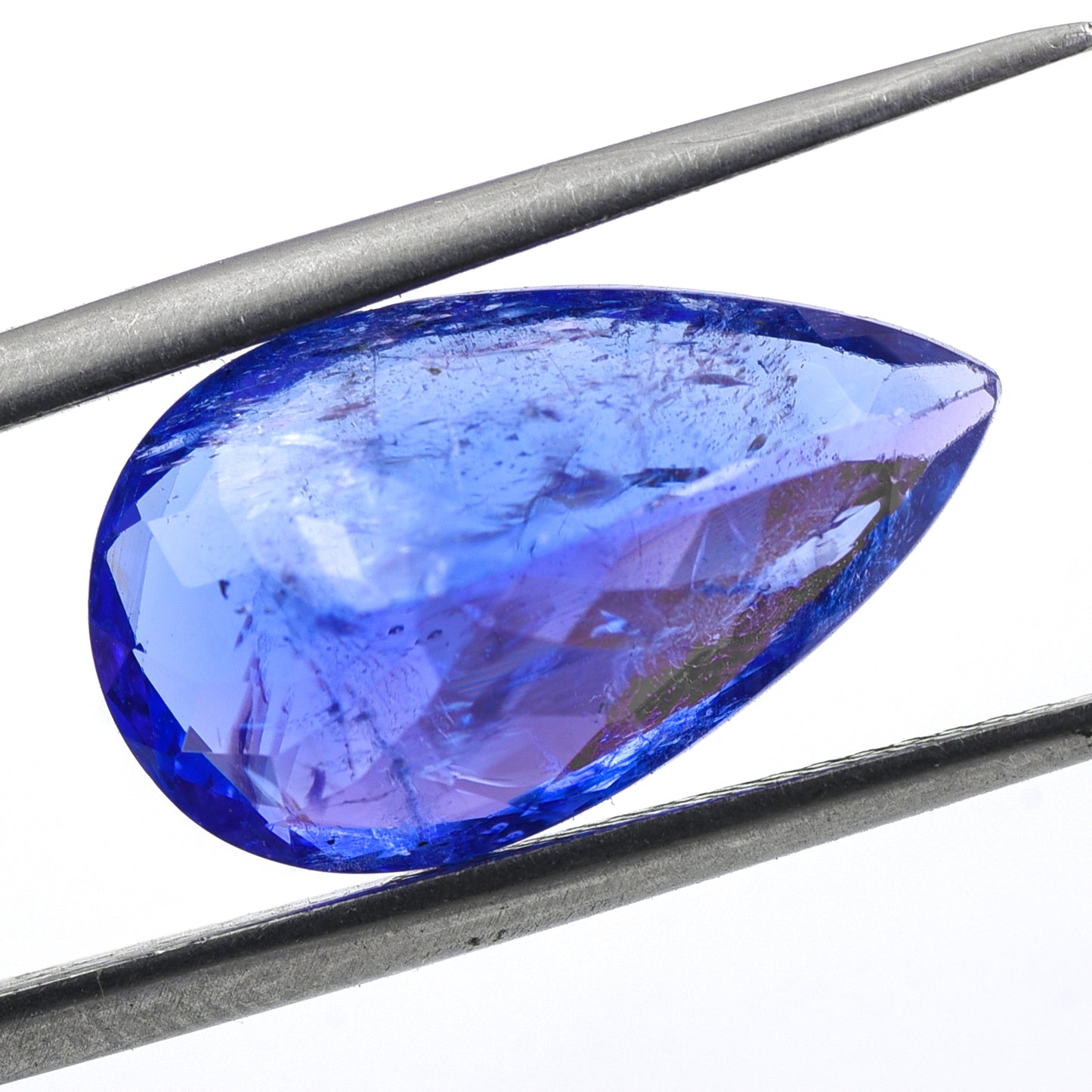 7.84 Natural Zoisite Tanzanite Pear Mixed Cut Gemstone