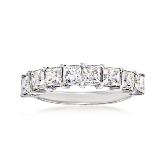 2.00 ct. t.w. Moissanite Ring in Sterling Silver. Size 8