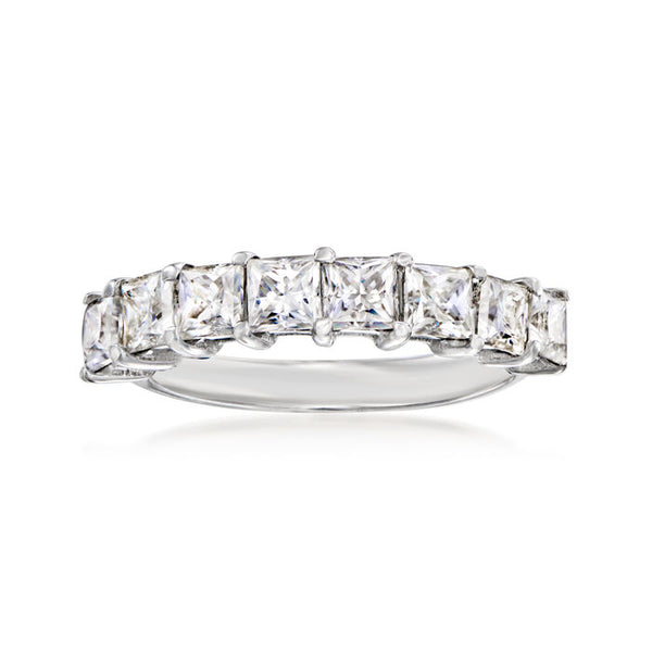 2.00 ct. t.w. Moissanite Ring in Sterling Silver. Size 8