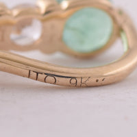 3.35 Ct Pear Aquamarine 9K Gold Pendant