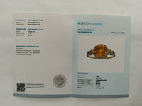 1.34 Ct Round Mixed Cut Natural Fire Opal 14K Gold Ring