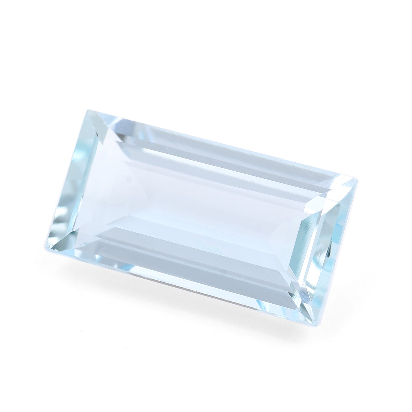 4.76 Natural Beryl Aquamarine Rectangular Step Cut Gemstone