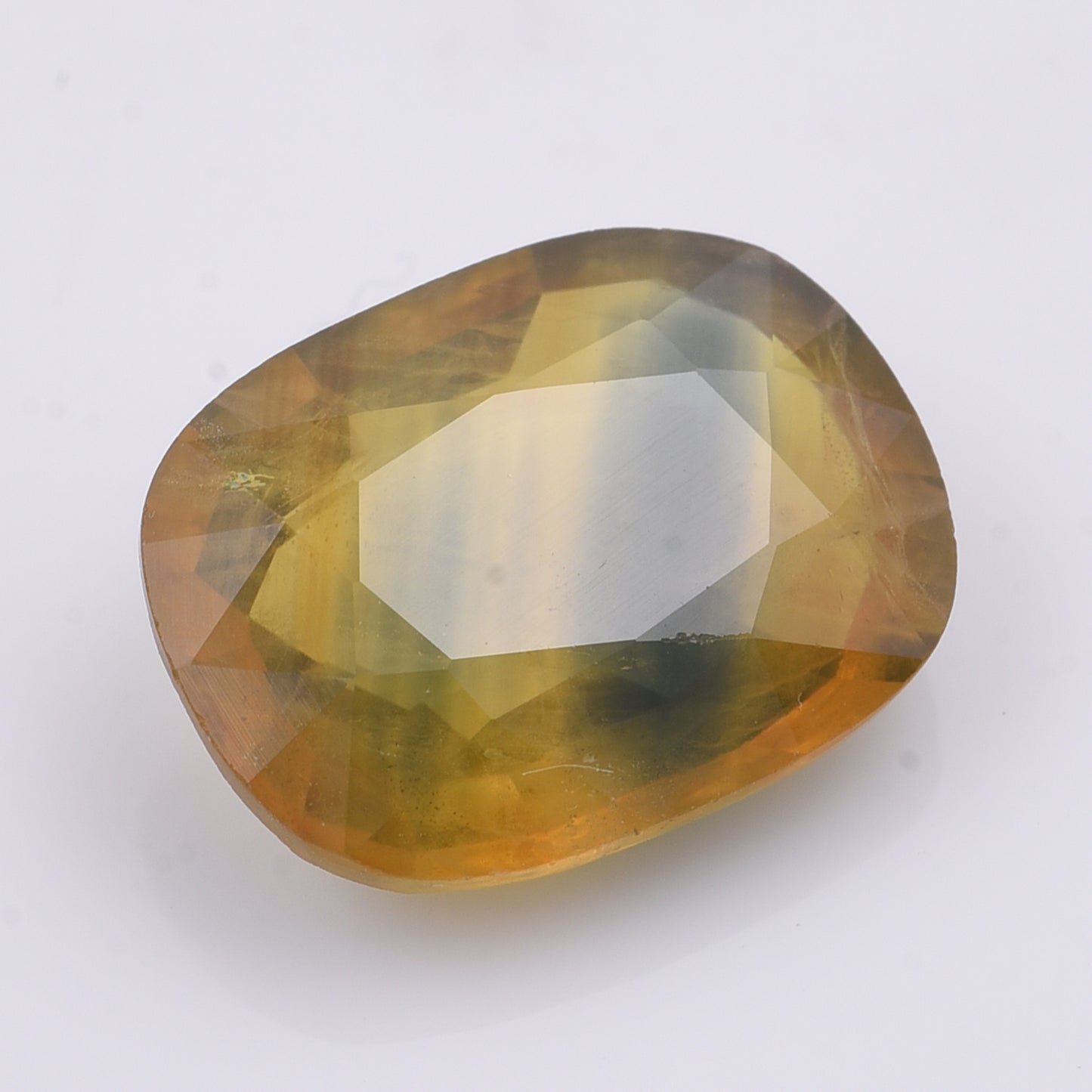 5.3 Natural Corundum Yellow Sapphire Rectangular Cushion Mixed Cut Gemstone