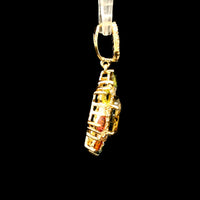 2.82 Ct Oval Tourmaline 14K Gold Pendant