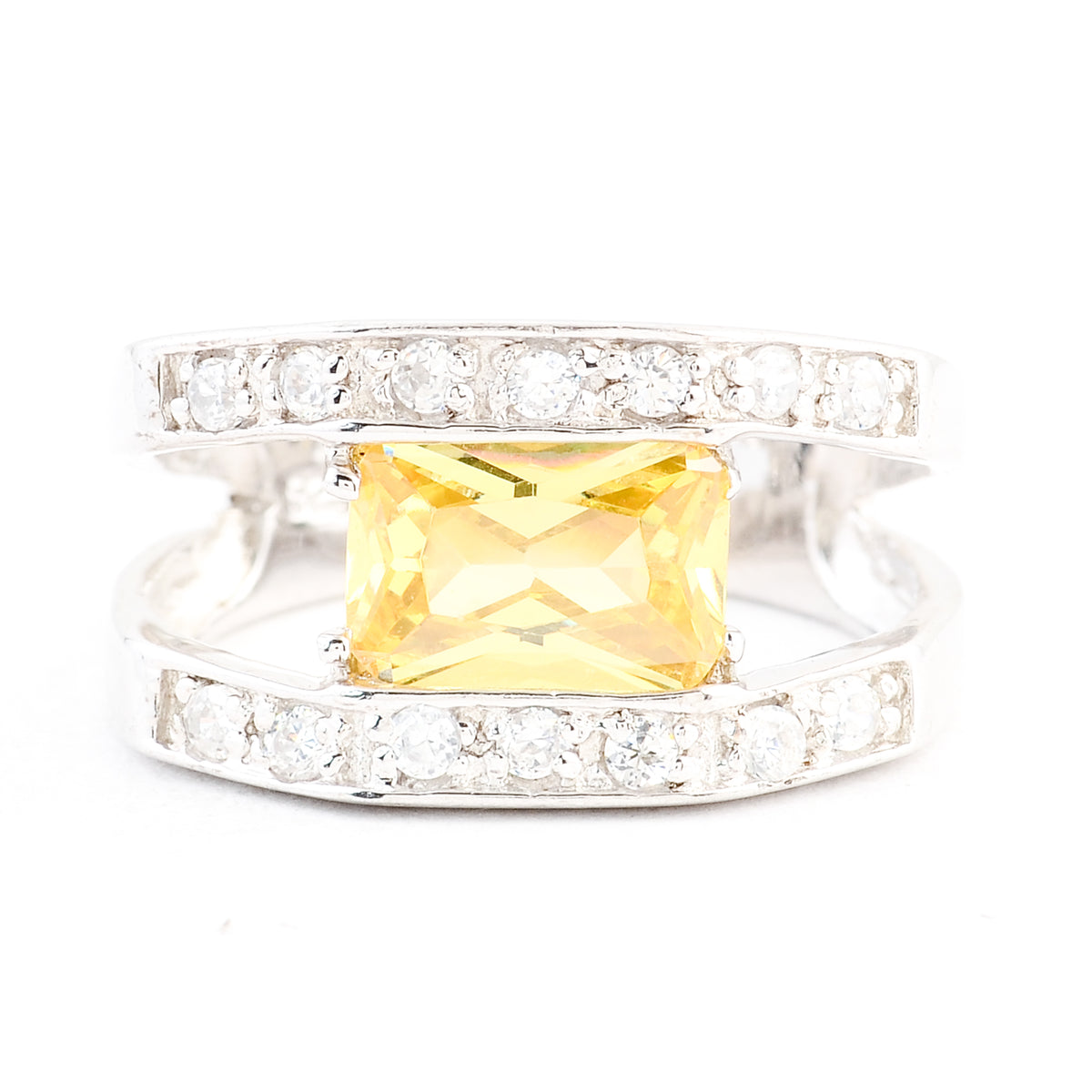 6.48 Ct Cubic Zirconia 925 Sterling Silver Ring