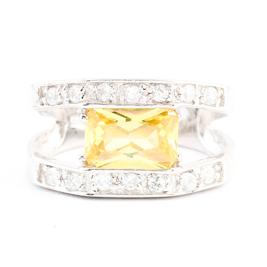 6.48 Ct Cubic Zirconia 925 Sterling Silver Ring