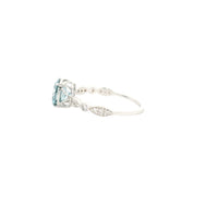 1.83 Carats Blue Lab Grown Diamond 14K Gold Ring