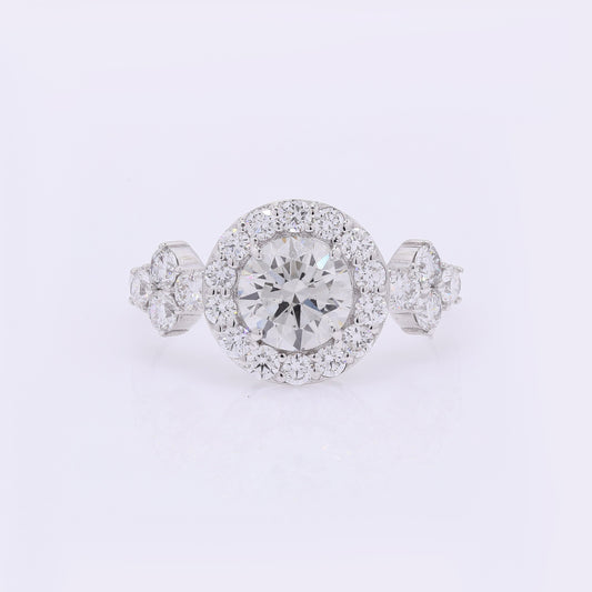 2.05 Carats Lab Grown Diamond 14K Gold Ring