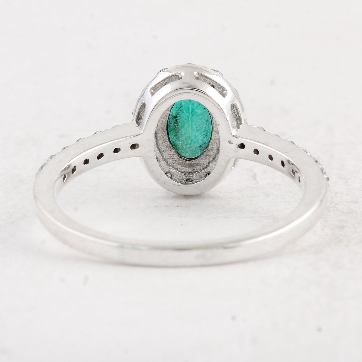 1.62 Ct Oval Green Topaz 925 Sterling Silver Ring