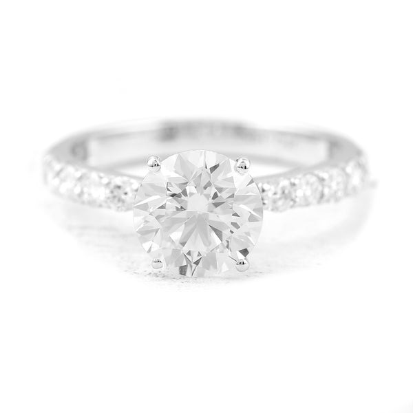 2.44 Carats Lab Grown Diamond 14K Gold Ring