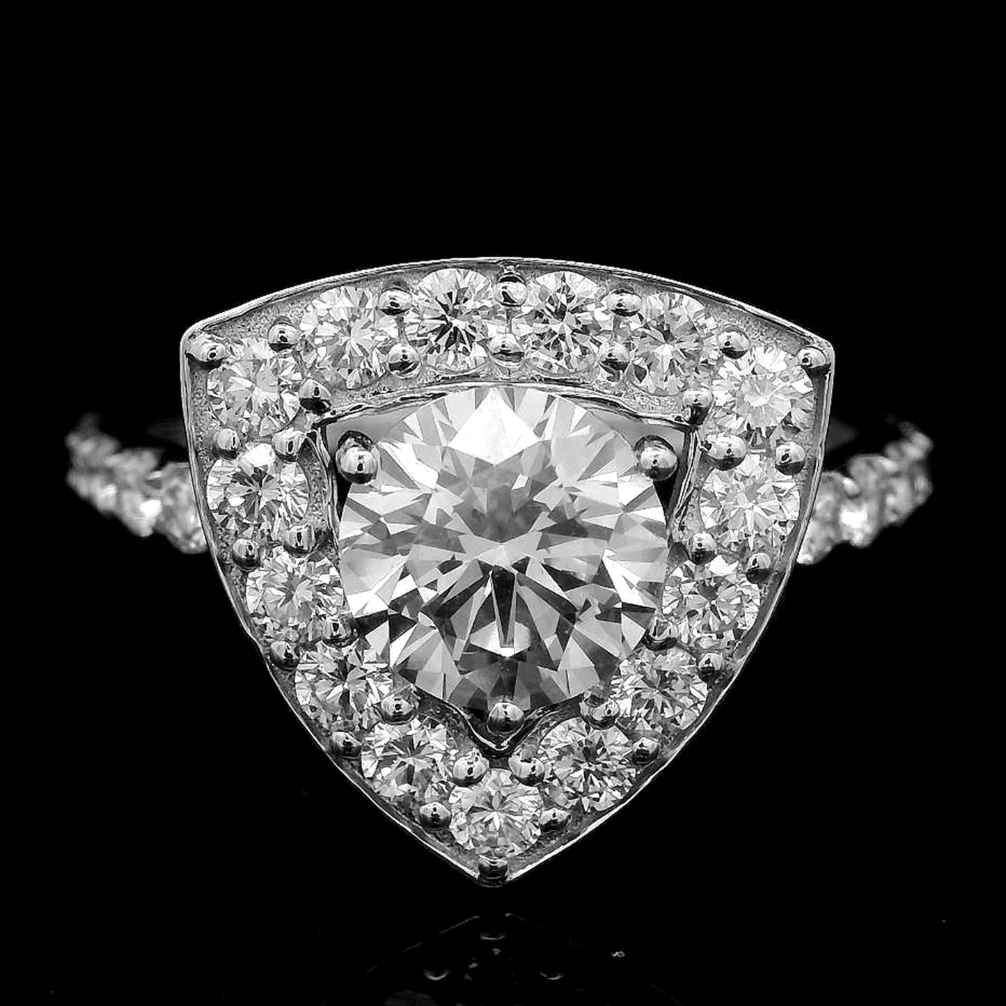 1.98 Carats Lab Grown Diamond 14K Gold Ring