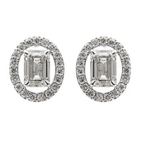 4.96 Carats Lab Grown Diamond 14K Gold Earrings