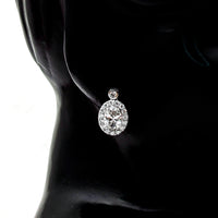 3.17 Carats Lab Grown Diamond 14K Gold Earrings