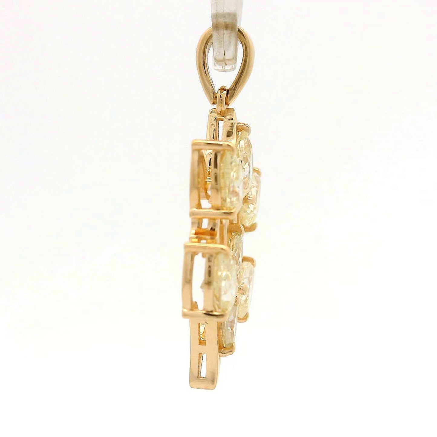 1.09 Ct Pear Diamond 14K Gold Pendant