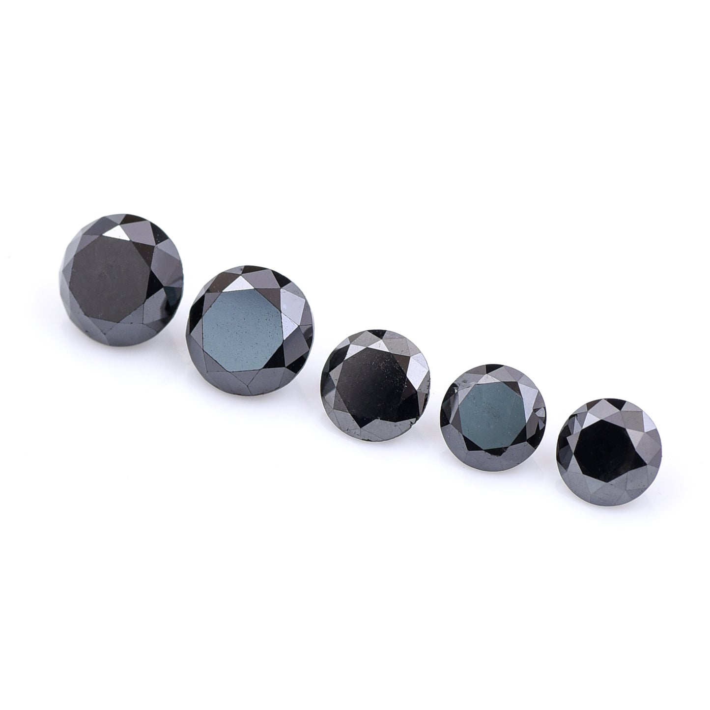 2.96 Black Diamond Round Loose Diamond
