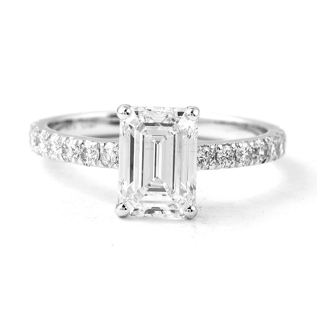 2.42 Carats Lab Grown Diamond 14K Gold Ring
